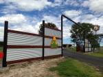 Our front gates on the Warrego Highway, Dalby.