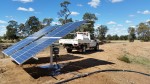 A solar panel near Moonie, installed on site by our Irrigation technicians.
